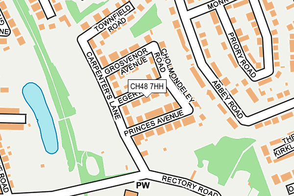 CH48 7HH map - OS OpenMap – Local (Ordnance Survey)