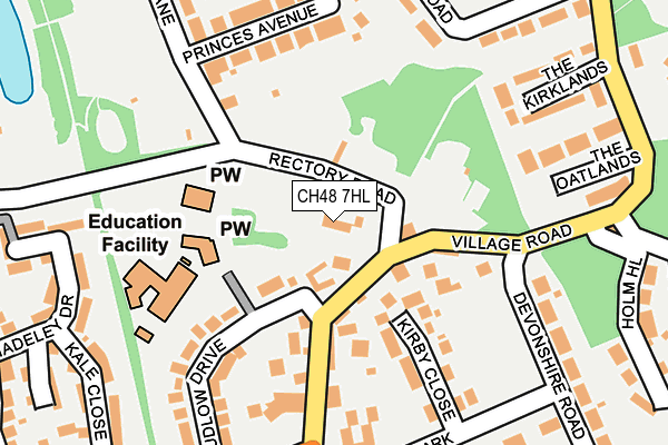 CH48 7HL map - OS OpenMap – Local (Ordnance Survey)