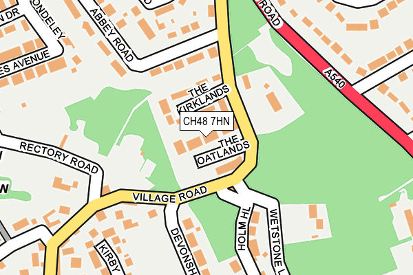 CH48 7HN map - OS OpenMap – Local (Ordnance Survey)