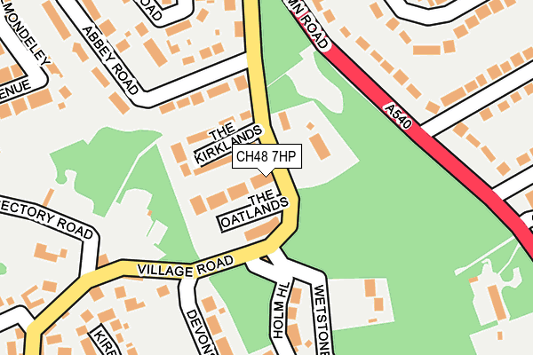 CH48 7HP map - OS OpenMap – Local (Ordnance Survey)