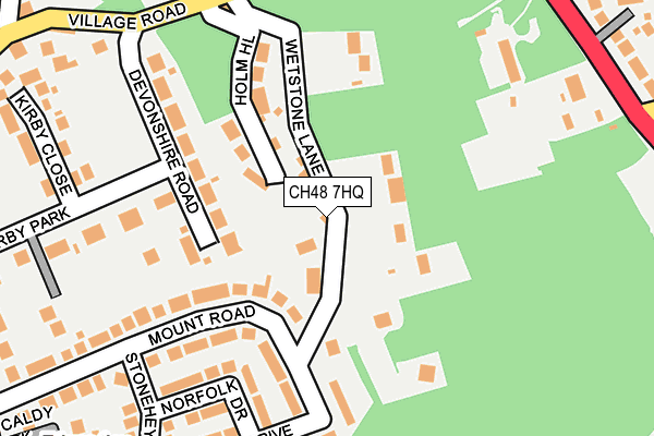 CH48 7HQ map - OS OpenMap – Local (Ordnance Survey)