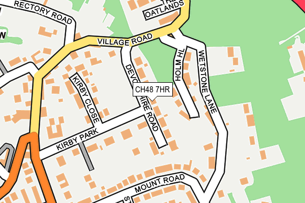CH48 7HR map - OS OpenMap – Local (Ordnance Survey)
