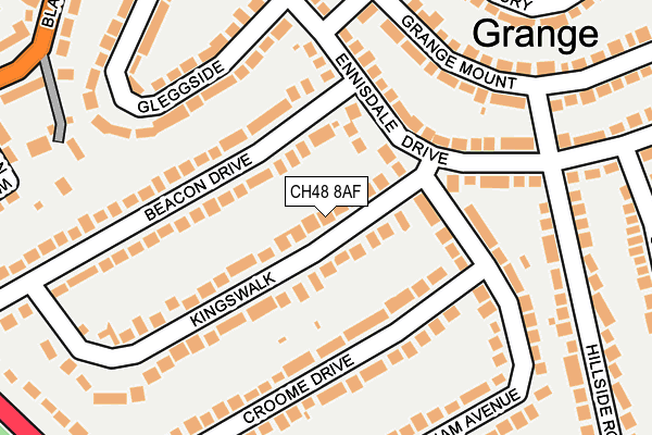 CH48 8AF map - OS OpenMap – Local (Ordnance Survey)