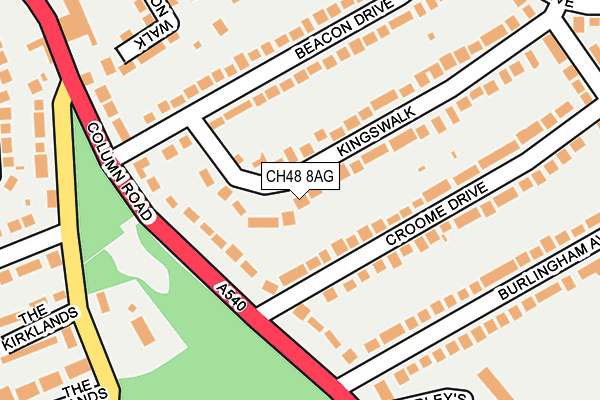 CH48 8AG map - OS OpenMap – Local (Ordnance Survey)