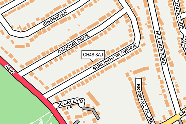 CH48 8AJ map - OS OpenMap – Local (Ordnance Survey)