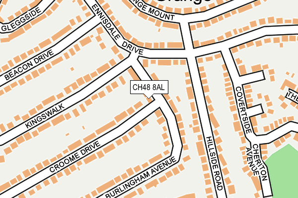 CH48 8AL map - OS OpenMap – Local (Ordnance Survey)