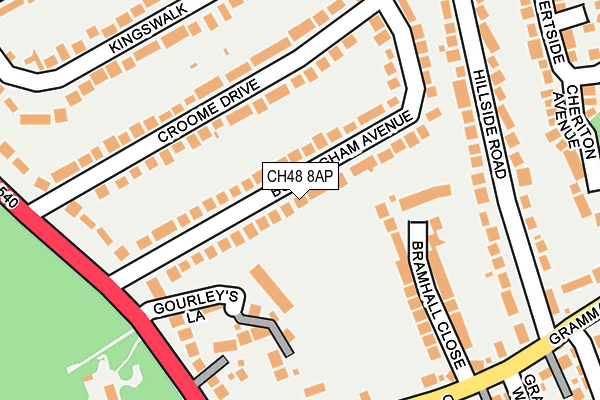 CH48 8AP map - OS OpenMap – Local (Ordnance Survey)