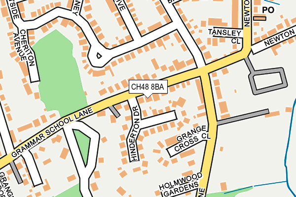 CH48 8BA map - OS OpenMap – Local (Ordnance Survey)