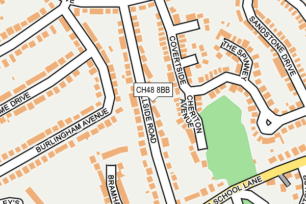 CH48 8BB map - OS OpenMap – Local (Ordnance Survey)