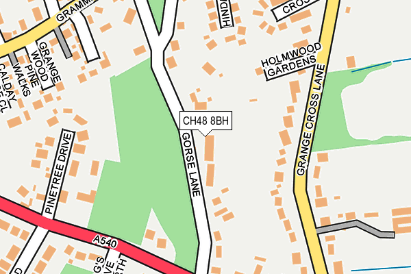 CH48 8BH map - OS OpenMap – Local (Ordnance Survey)