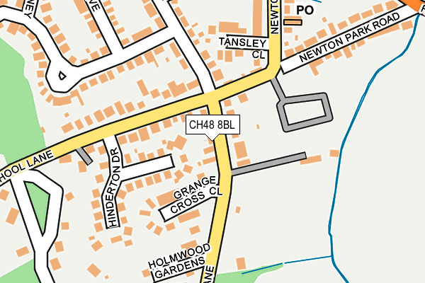 CH48 8BL map - OS OpenMap – Local (Ordnance Survey)
