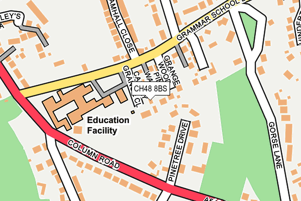 CH48 8BS map - OS OpenMap – Local (Ordnance Survey)