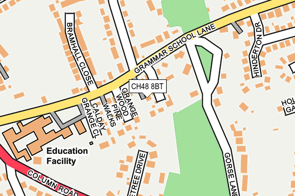 CH48 8BT map - OS OpenMap – Local (Ordnance Survey)