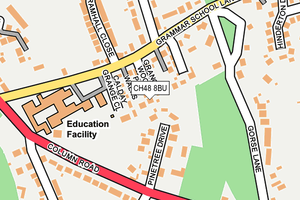 CH48 8BU map - OS OpenMap – Local (Ordnance Survey)