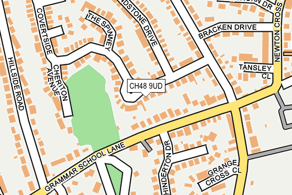CH48 9UD map - OS OpenMap – Local (Ordnance Survey)