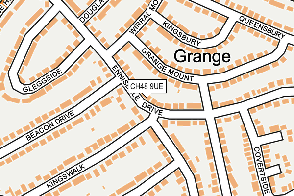 CH48 9UE map - OS OpenMap – Local (Ordnance Survey)