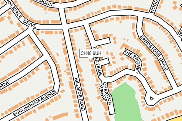 CH48 9UH map - OS OpenMap – Local (Ordnance Survey)