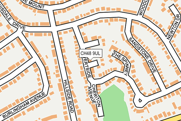 CH48 9UL map - OS OpenMap – Local (Ordnance Survey)