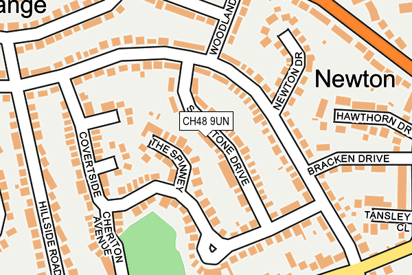 CH48 9UN map - OS OpenMap – Local (Ordnance Survey)