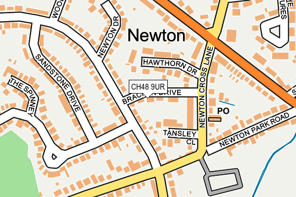 CH48 9UR map - OS OpenMap – Local (Ordnance Survey)