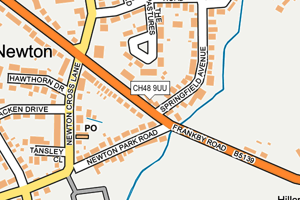 CH48 9UU map - OS OpenMap – Local (Ordnance Survey)