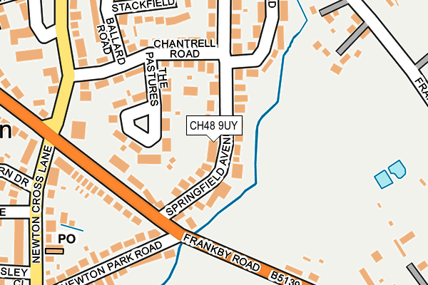 CH48 9UY map - OS OpenMap – Local (Ordnance Survey)