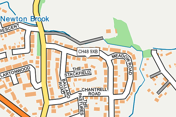 CH48 9XB map - OS OpenMap – Local (Ordnance Survey)