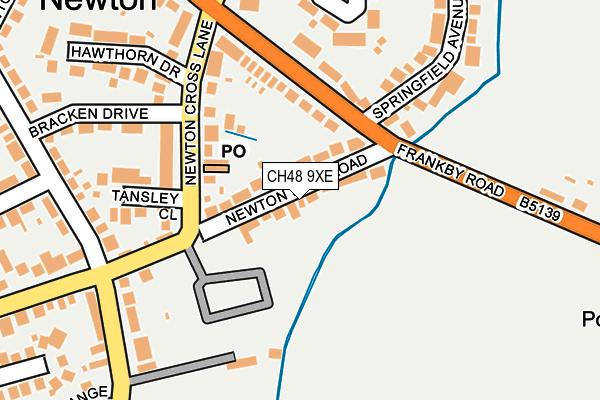 CH48 9XE map - OS OpenMap – Local (Ordnance Survey)