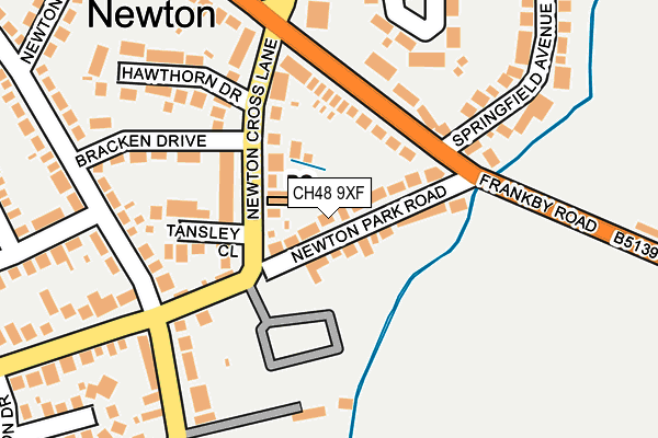 CH48 9XF map - OS OpenMap – Local (Ordnance Survey)