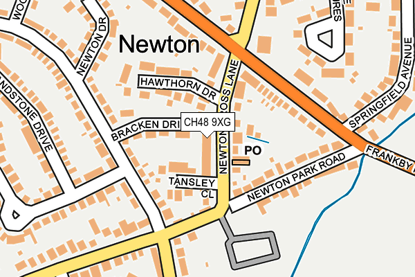 CH48 9XG map - OS OpenMap – Local (Ordnance Survey)