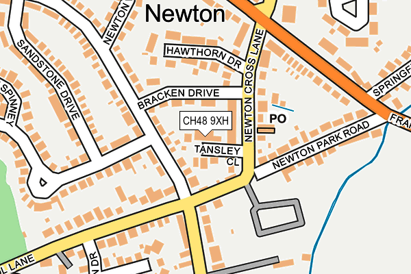 CH48 9XH map - OS OpenMap – Local (Ordnance Survey)