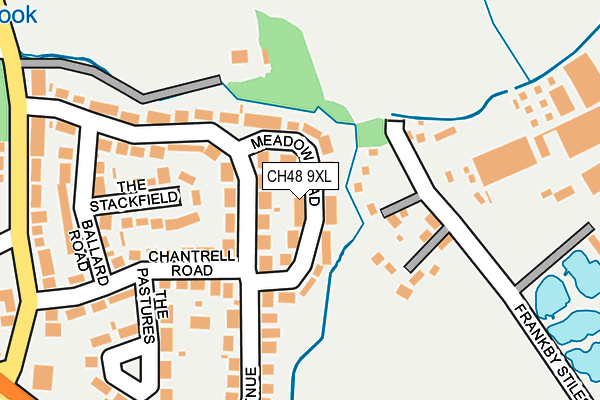 CH48 9XL map - OS OpenMap – Local (Ordnance Survey)