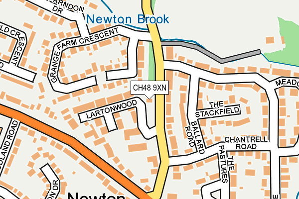 CH48 9XN map - OS OpenMap – Local (Ordnance Survey)