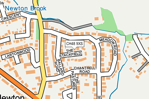 CH48 9XS map - OS OpenMap – Local (Ordnance Survey)