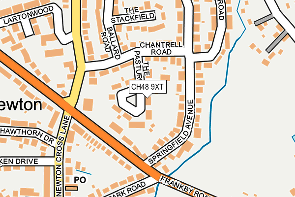 CH48 9XT map - OS OpenMap – Local (Ordnance Survey)