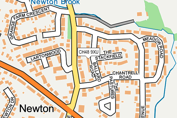 CH48 9XU map - OS OpenMap – Local (Ordnance Survey)