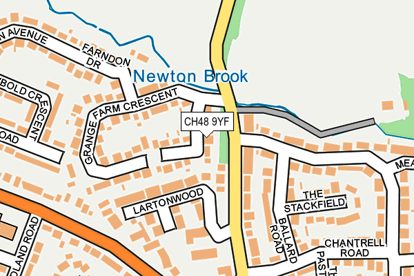 CH48 9YF map - OS OpenMap – Local (Ordnance Survey)