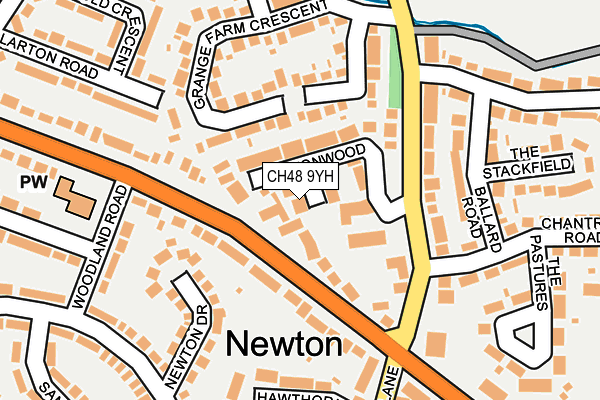 CH48 9YH map - OS OpenMap – Local (Ordnance Survey)