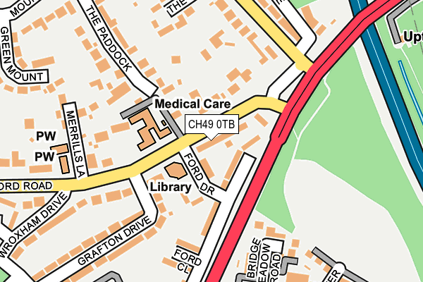 CH49 0TB map - OS OpenMap – Local (Ordnance Survey)