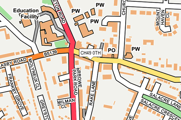 CH49 0TH map - OS OpenMap – Local (Ordnance Survey)