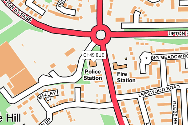 CH49 0UE map - OS OpenMap – Local (Ordnance Survey)