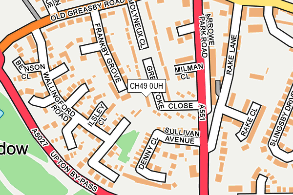 CH49 0UH map - OS OpenMap – Local (Ordnance Survey)