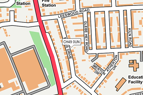 CH49 0UN map - OS OpenMap – Local (Ordnance Survey)