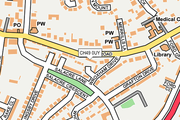 CH49 0UY map - OS OpenMap – Local (Ordnance Survey)