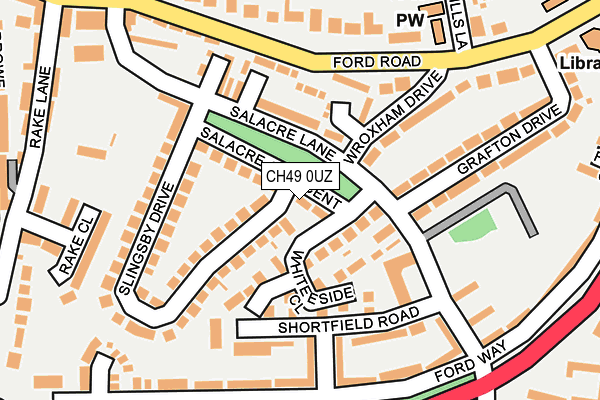 CH49 0UZ map - OS OpenMap – Local (Ordnance Survey)