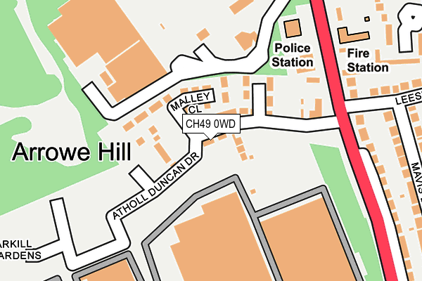 CH49 0WD map - OS OpenMap – Local (Ordnance Survey)