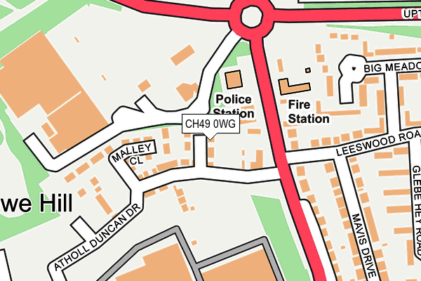 CH49 0WG map - OS OpenMap – Local (Ordnance Survey)