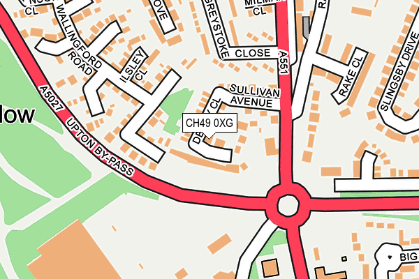 CH49 0XG map - OS OpenMap – Local (Ordnance Survey)