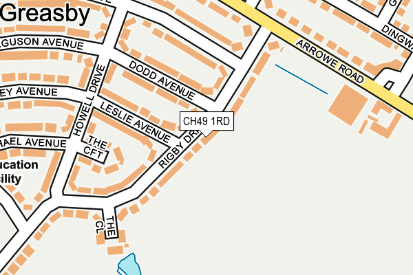 CH49 1RD map - OS OpenMap – Local (Ordnance Survey)