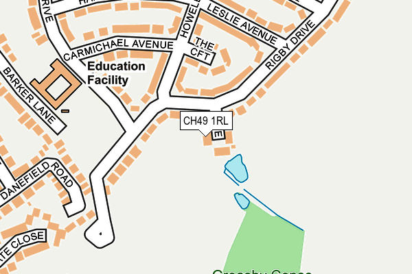 CH49 1RL map - OS OpenMap – Local (Ordnance Survey)